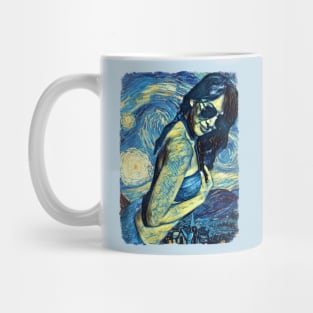 Beach Life Van Gogh Style Mug